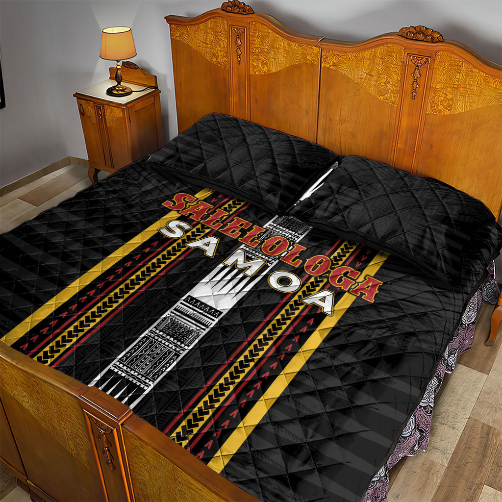 Salelologa Samoa Quilt Bed Set Samoan Tribal Pattern