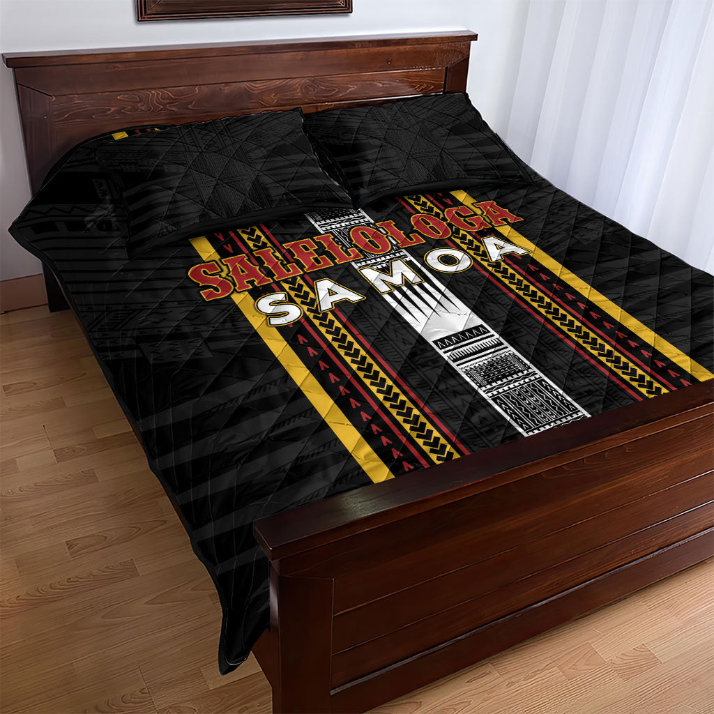 Salelologa Samoa Quilt Bed Set Samoan Tribal Pattern