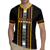 Personalised Salelologa Samoa Rugby Jersey Samoan Tribal Pattern