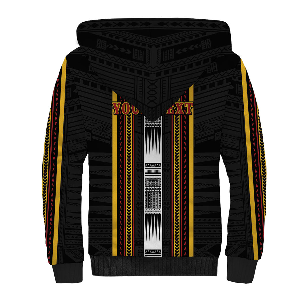 Personalised Salelologa Samoa Sherpa Hoodie Samoan Tribal Pattern