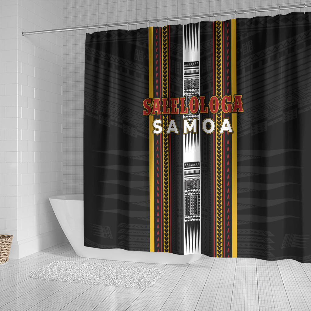 Salelologa Samoa Shower Curtain Samoan Tribal Pattern