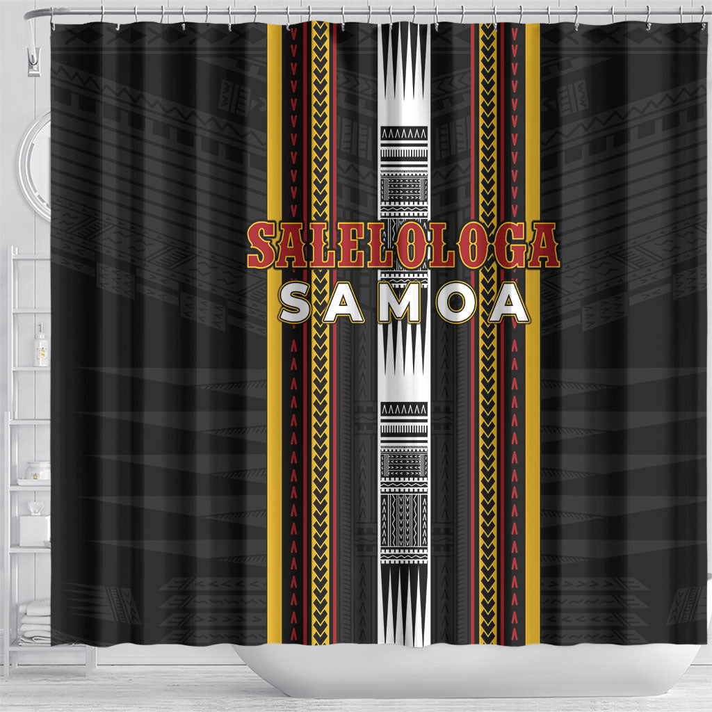 Salelologa Samoa Shower Curtain Samoan Tribal Pattern
