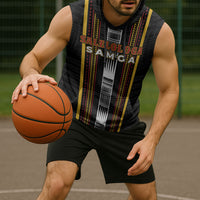 Personalised Salelologa Samoa Sleeveless Hoodie Samoan Tribal Pattern