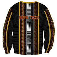 Personalised Salelologa Samoa Sweatshirt Samoan Tribal Pattern