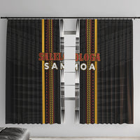 Salelologa Samoa Window Curtain Samoan Tribal Pattern