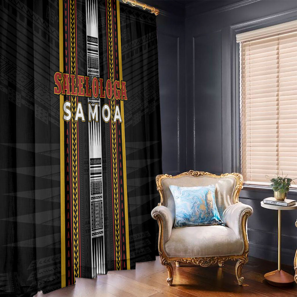 Salelologa Samoa Window Curtain Samoan Tribal Pattern