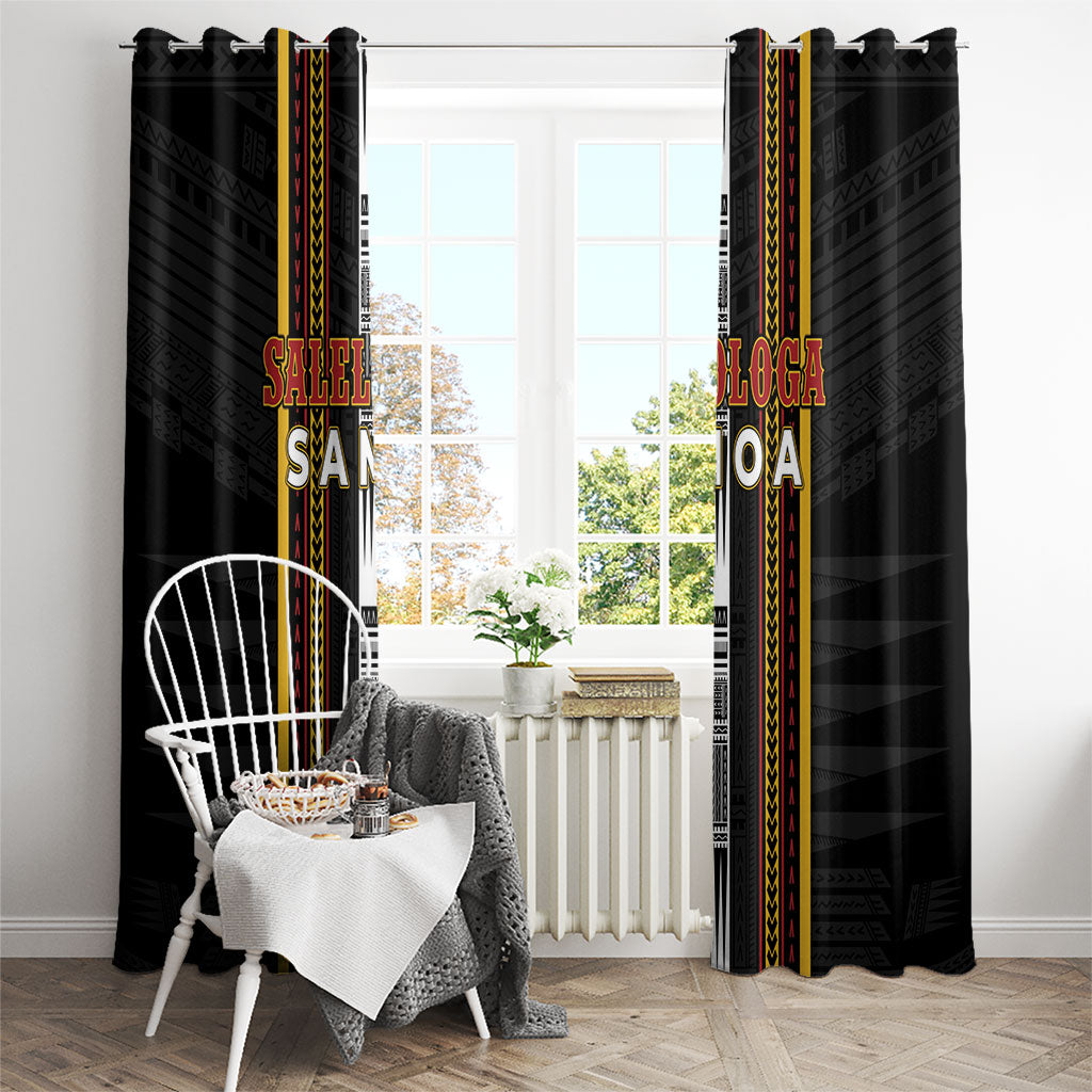Salelologa Samoa Window Curtain Samoan Tribal Pattern
