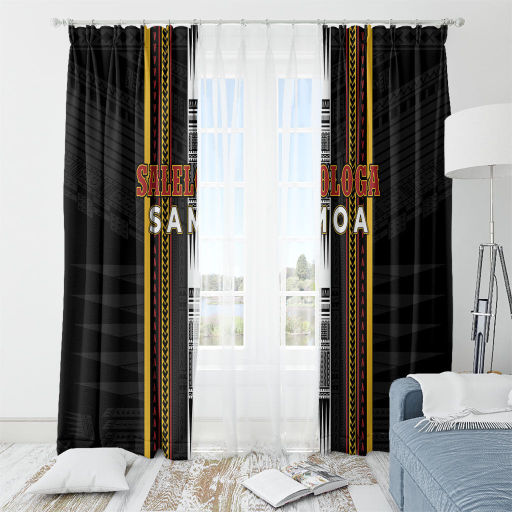 Salelologa Samoa Window Curtain Samoan Tribal Pattern