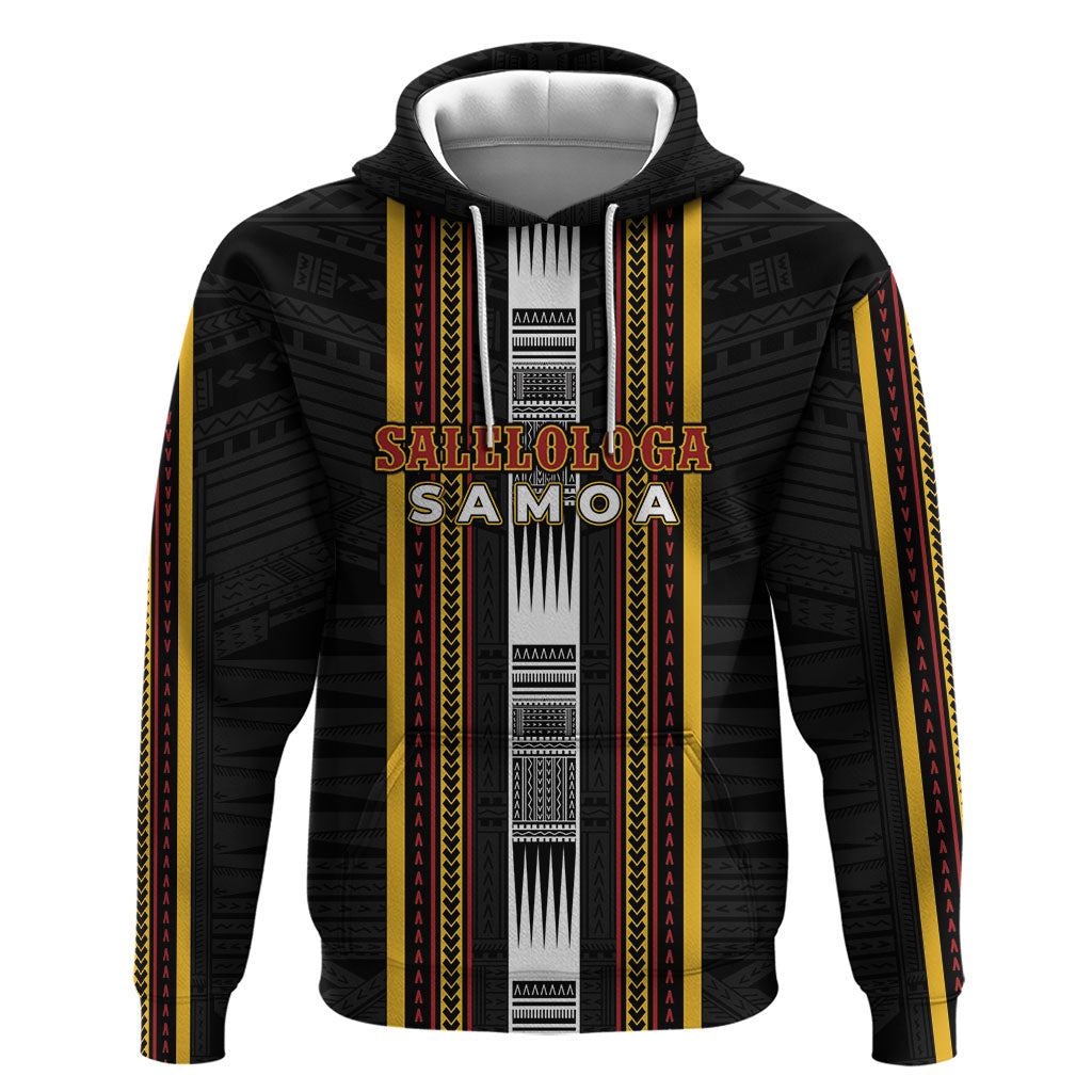 Personalised Salelologa Samoa Zip Hoodie Samoan Tribal Pattern