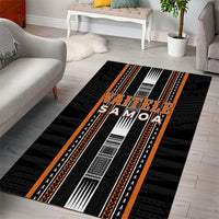 Vaitele Samoa Area Rug Samoan Tribal Pattern LT05 - Polynesian Pride