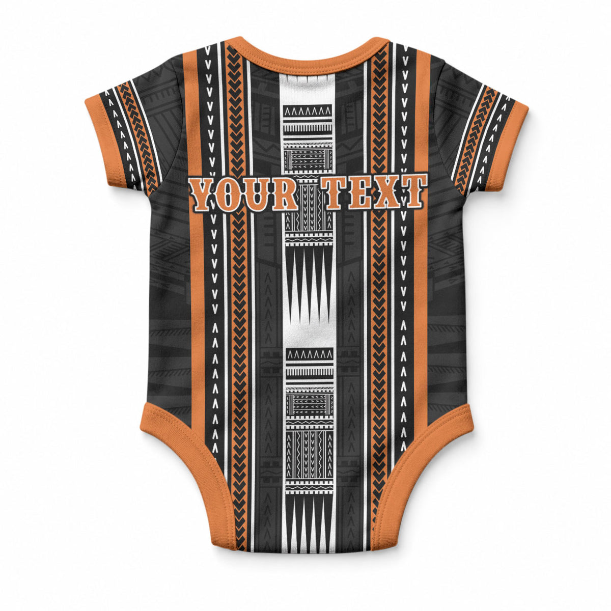 Personalised Vaitele Samoa Baby Onesie Samoan Tribal Pattern LT05 - Polynesian Pride