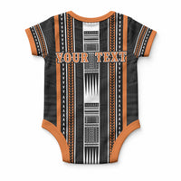 Personalised Vaitele Samoa Baby Onesie Samoan Tribal Pattern LT05 - Polynesian Pride