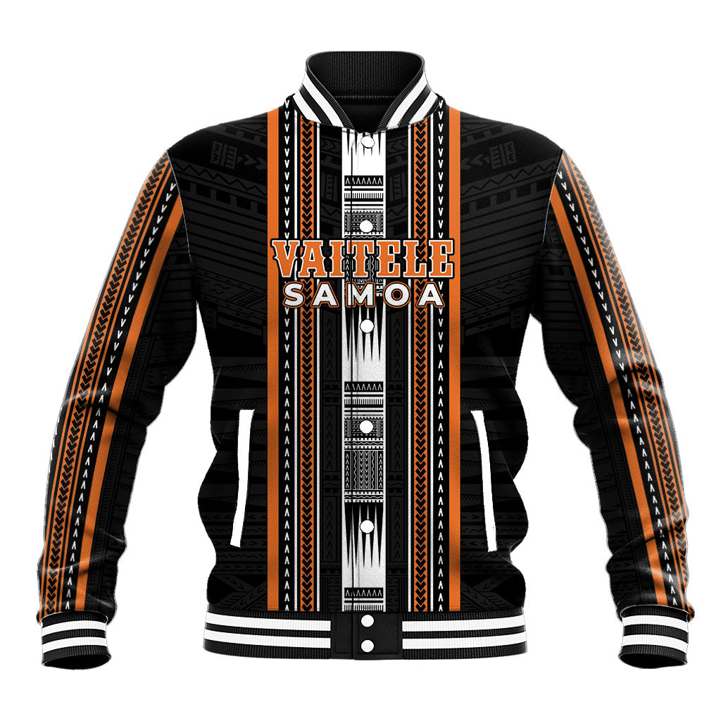 Personalised Vaitele Samoa Baseball Jacket Samoan Tribal Pattern
