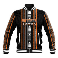 Personalised Vaitele Samoa Baseball Jacket Samoan Tribal Pattern