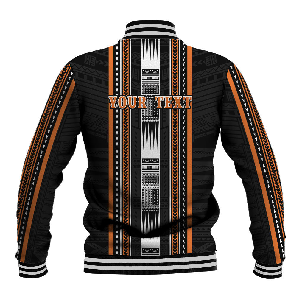 Personalised Vaitele Samoa Baseball Jacket Samoan Tribal Pattern