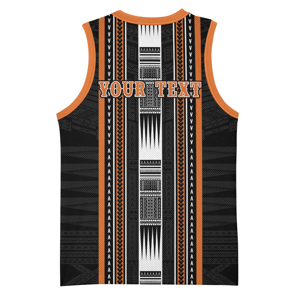Personalised Vaitele Samoa Basketball Jersey Samoan Tribal Pattern LT05 - Polynesian Pride