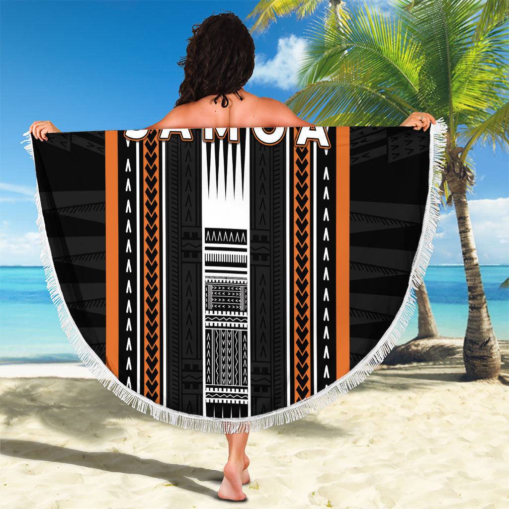 Vaitele Samoa Beach Blanket Samoan Tribal Pattern LT05 - Polynesian Pride