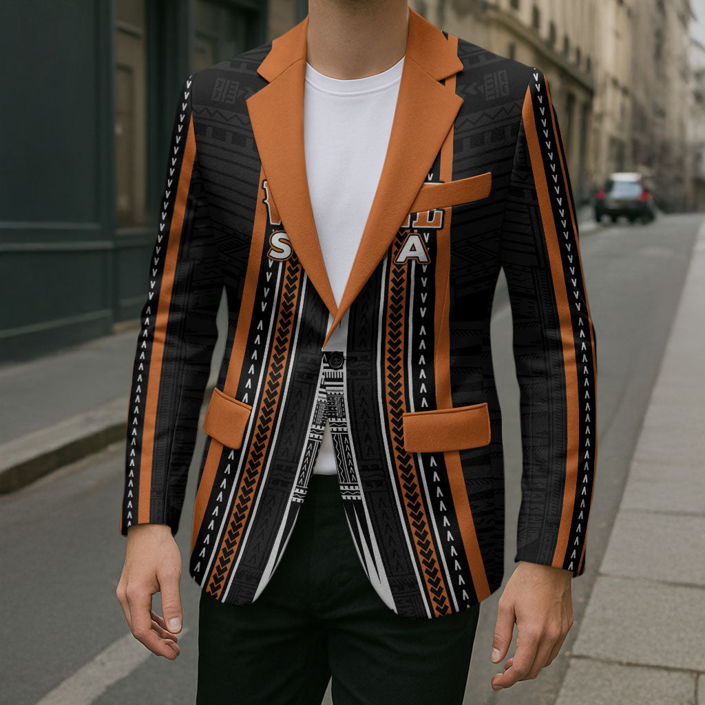 Personalised Vaitele Samoa Blazer Samoan Tribal Pattern LT05 - Polynesian Pride
