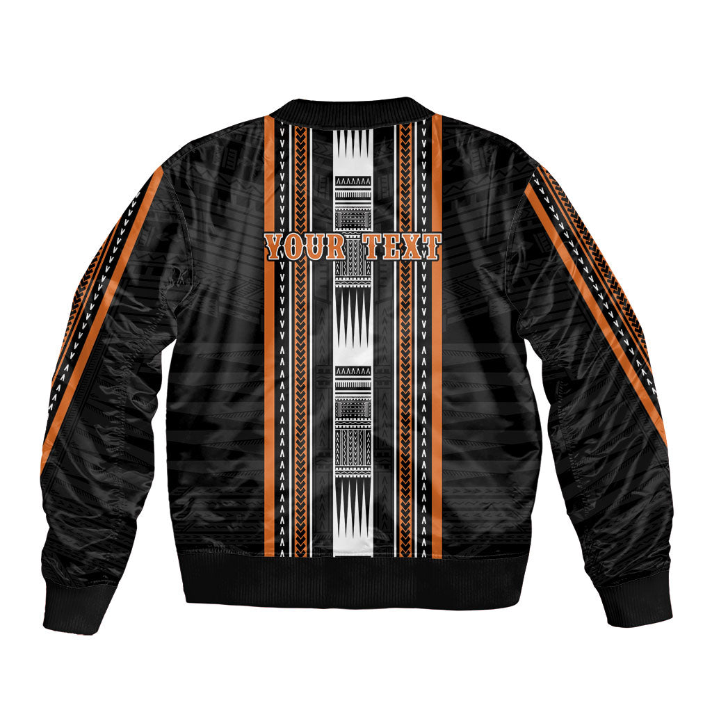Personalised Vaitele Samoa Bomber Jacket Samoan Tribal Pattern LT05 - Polynesian Pride
