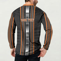 Personalised Vaitele Samoa Button Sweatshirt Samoan Tribal Pattern