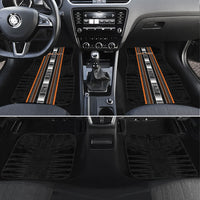 Personalised Vaitele Samoa Car Mats Samoan Tribal Pattern LT05 Set 4pcs Orange - Polynesian Pride