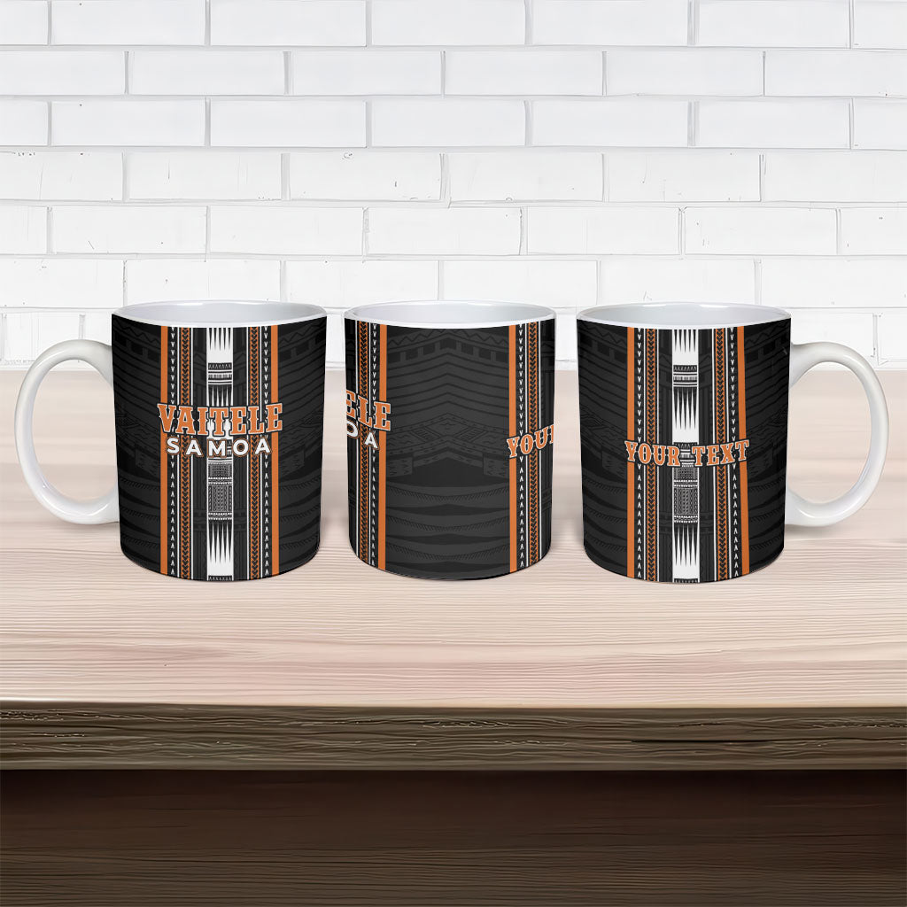 Personalised Vaitele Samoa Ceramic Mug Samoan Tribal Pattern LT05 - Polynesian Pride