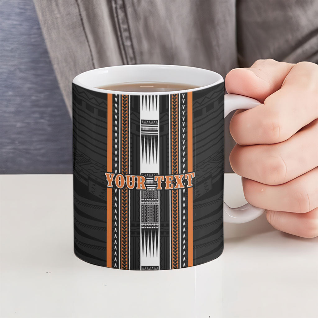 Personalised Vaitele Samoa Ceramic Mug Samoan Tribal Pattern LT05 - Polynesian Pride