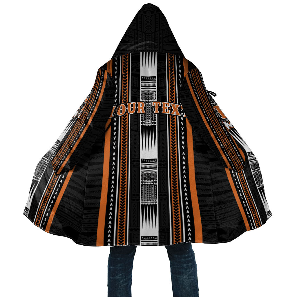 Personalised Vaitele Samoa Cloak Samoan Tribal Pattern LT05 Unisex Orange - Polynesian Pride
