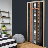 Personalised Vaitele Samoa Door Cover Samoan Tribal Pattern LT05 - Polynesian Pride