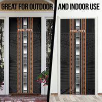Personalised Vaitele Samoa Door Cover Samoan Tribal Pattern LT05 - Polynesian Pride