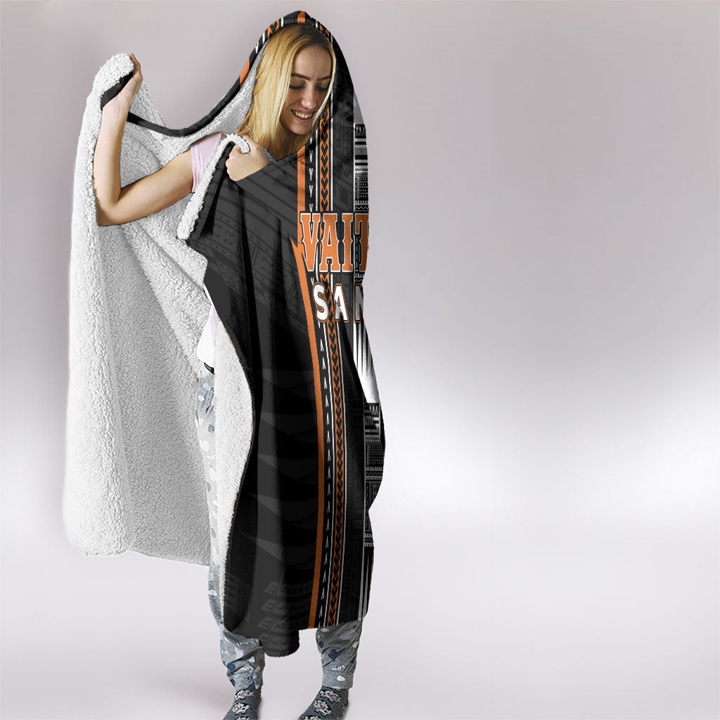 Vaitele Samoa Hooded Blanket Samoan Tribal Pattern LT05 - Polynesian Pride