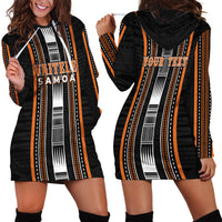 Personalised Vaitele Samoa Hoodie Dress Samoan Tribal Pattern