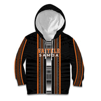 Personalised Vaitele Samoa Kid Hoodie Samoan Tribal Pattern LT05 Hoodie Orange - Polynesian Pride
