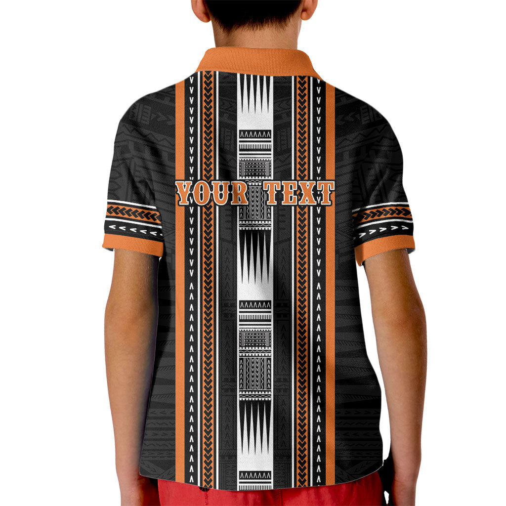 Personalised Vaitele Samoa Kid Polo Shirt Samoan Tribal Pattern LT05 - Polynesian Pride