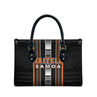 Vaitele Samoa Leather Bag Samoan Tribal Pattern LT05 - Polynesian Pride