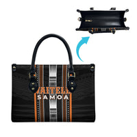 Vaitele Samoa Leather Bag Samoan Tribal Pattern LT05 - Polynesian Pride