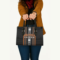 Vaitele Samoa Leather Bag Samoan Tribal Pattern LT05 - Polynesian Pride