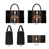 Vaitele Samoa Leather Bag Samoan Tribal Pattern LT05 - Polynesian Pride