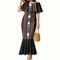 Personalised Vaitele Samoa Mermaid Dress Samoan Tribal Pattern