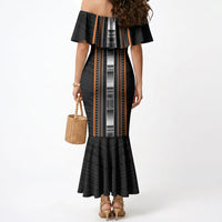 Personalised Vaitele Samoa Mermaid Dress Samoan Tribal Pattern