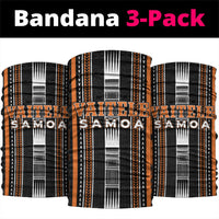 Vaitele Samoa Neck Gaiter Samoan Tribal Pattern LT05 package One Size: 25*50cm Orange - Polynesian Pride