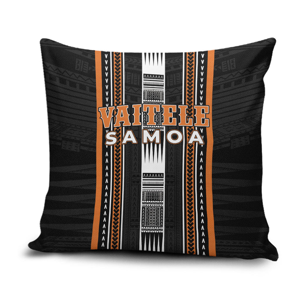 Vaitele Samoa Pillow Cover Samoan Tribal Pattern LT05 Orange - Polynesian Pride