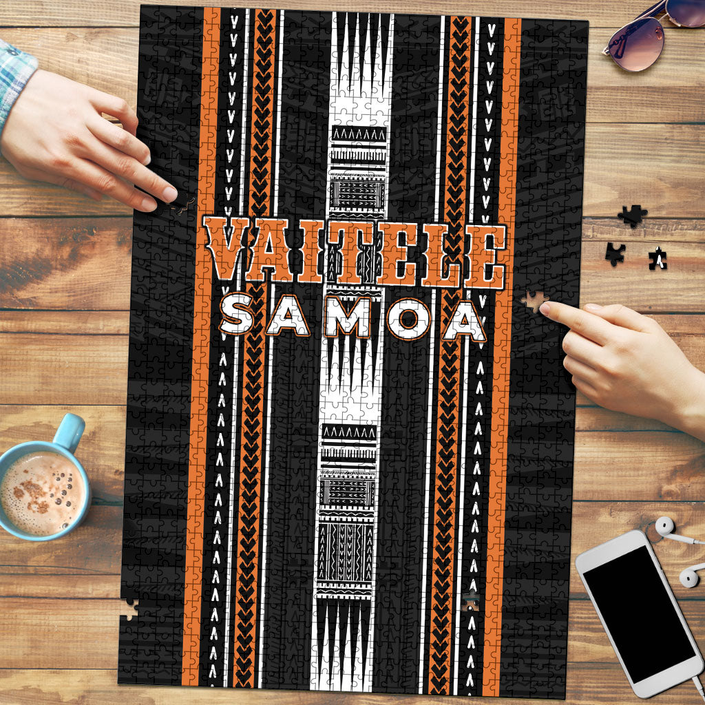 Vaitele Samoa Puzzle Samoan Tribal Pattern LT05 Orange - Polynesian Pride