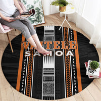 Vaitele Samoa Round Carpet Samoan Tribal Pattern LT05 - Polynesian Pride