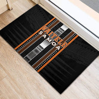 Vaitele Samoa Rubber Doormat Samoan Tribal Pattern