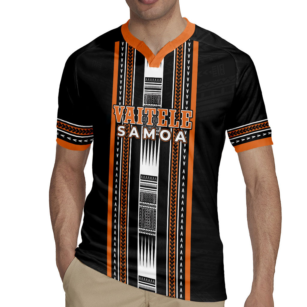 Personalised Vaitele Samoa Rugby Jersey Samoan Tribal Pattern LT05 - Polynesian Pride