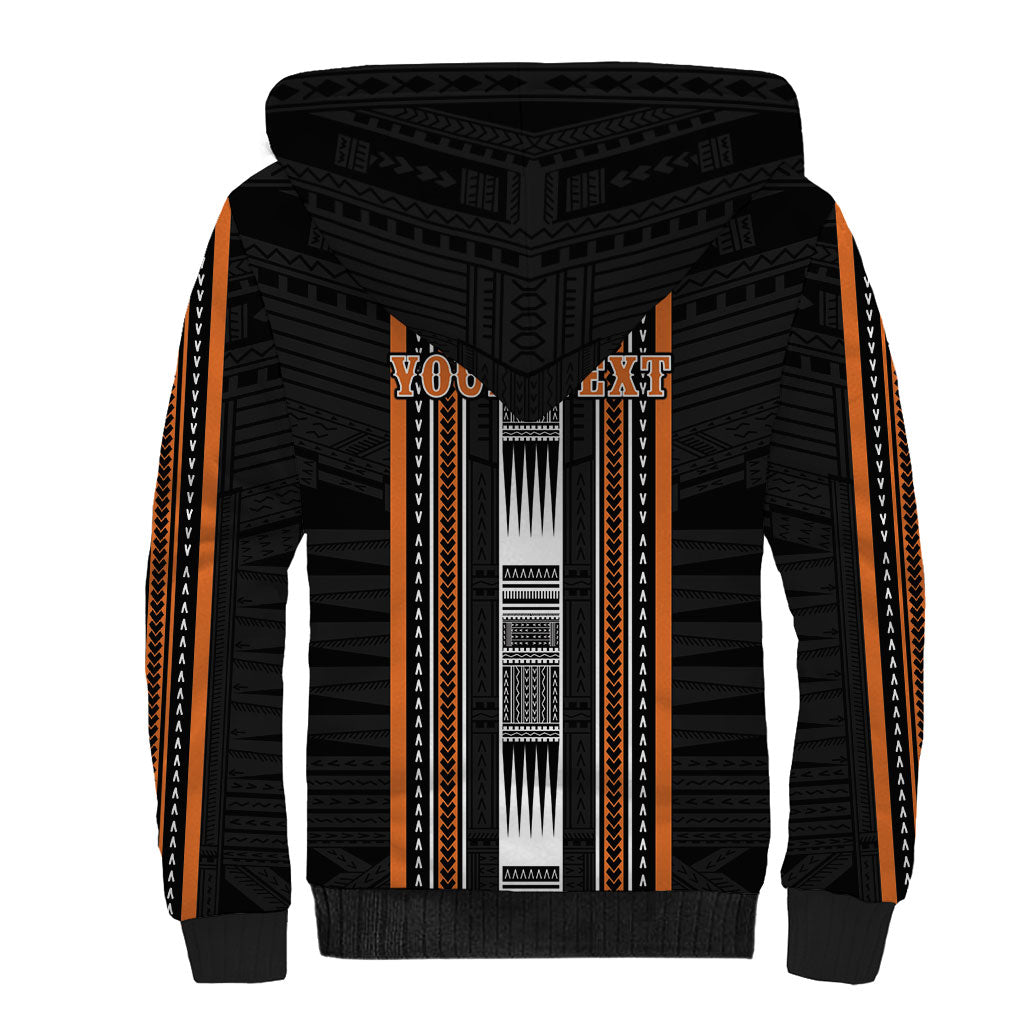 Personalised Vaitele Samoa Sherpa Hoodie Samoan Tribal Pattern