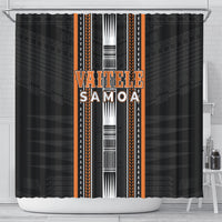 Vaitele Samoa Shower Curtain Samoan Tribal Pattern LT05 - Polynesian Pride