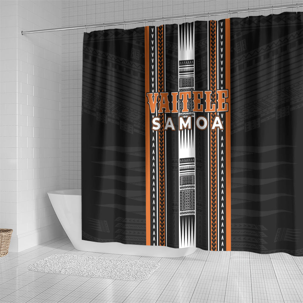 Vaitele Samoa Shower Curtain Samoan Tribal Pattern LT05 - Polynesian Pride