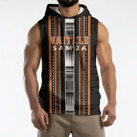Personalised Vaitele Samoa Sleeveless Hoodie Samoan Tribal Pattern LT05 - Polynesian Pride